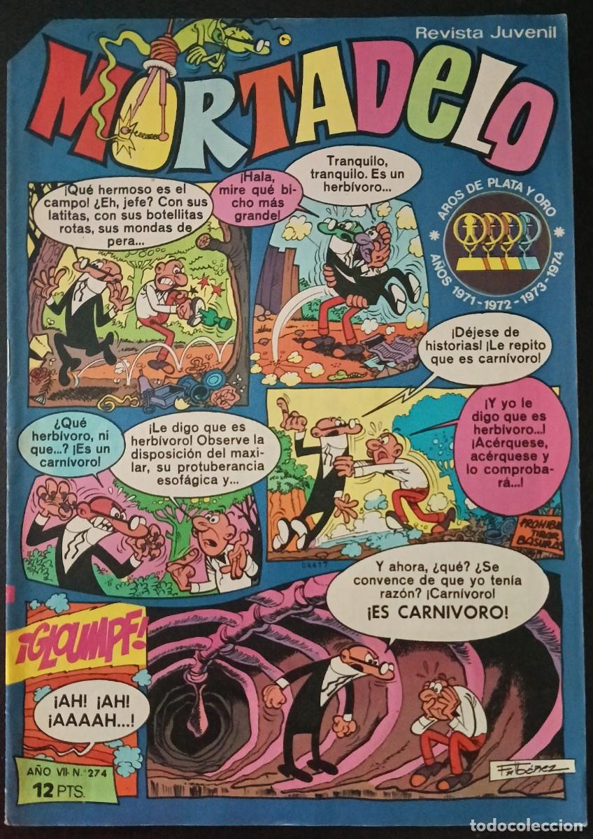 Tebeos: MORTADELO SEMANAL-BRUGUERA- N&ordm; 274 -23-FEBRERO-1976-COMANCHE-ASTROM&Aacute;N-BUENO-DIF&Iacute;CIL-VEA-1793