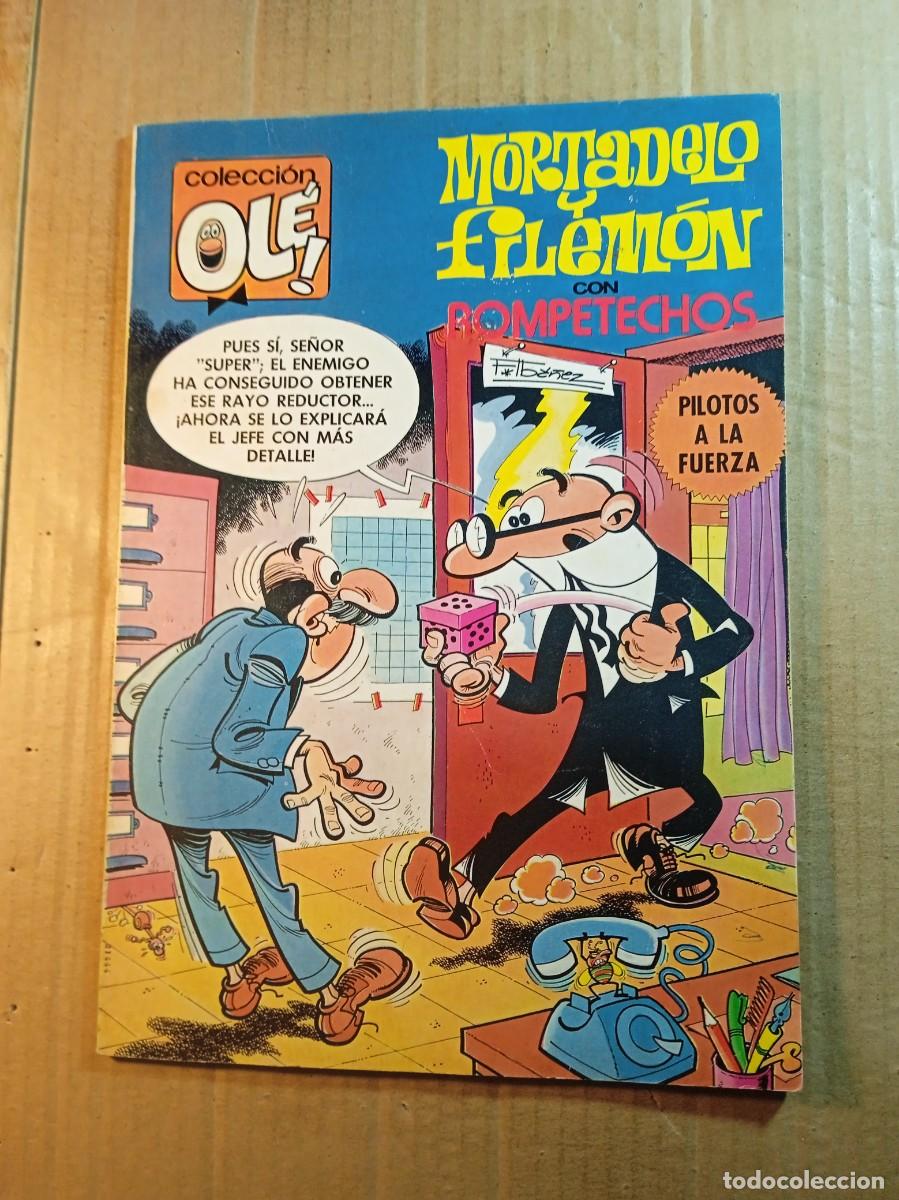 Tebeos: TEBEO DE OLE MORTADELO Y FILEMON CON ROMPETECHOS EN PILOTOS A LA FUERZA DEL A&Ntilde;O 1980 N&ordm; 191