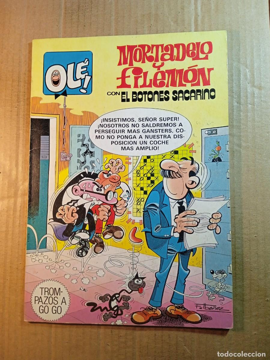 Tebeos: TEBEO DE OLE MORTADELO Y FILEMON CON EL BOTONES SACARINO EN TROMPAZOS A GO GO DEL A&Ntilde;O 1980 N&ordm; 249