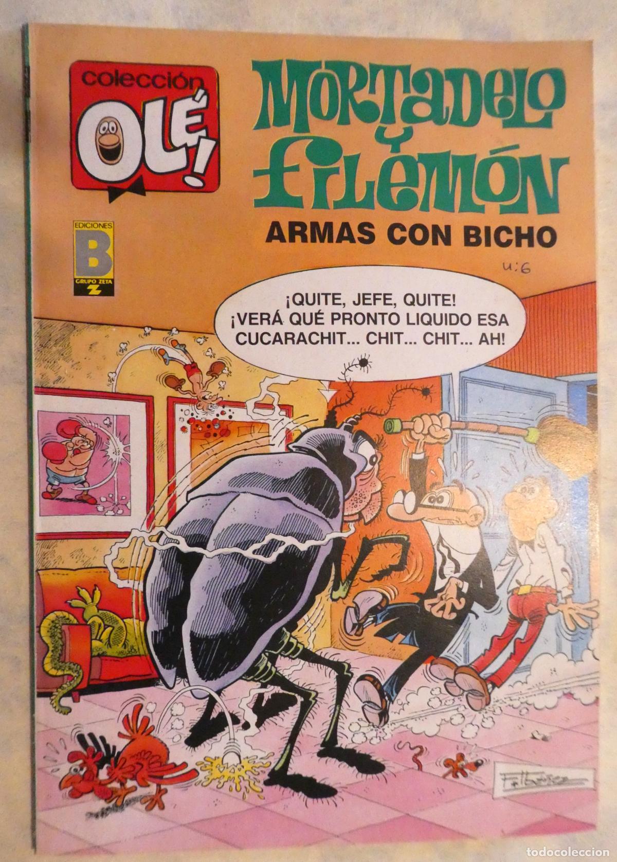 Tebeos: Mortadelo y Filem&oacute;n Armas Con Bicho, 1&ordf; edicion 1989