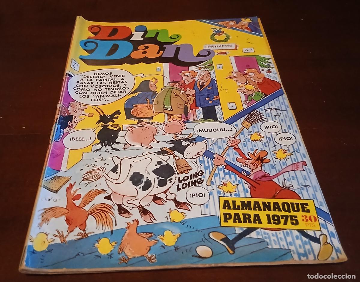 Tebeos: DIN DAN - ALMANAQUE PARA 1975 - BRUGUERA