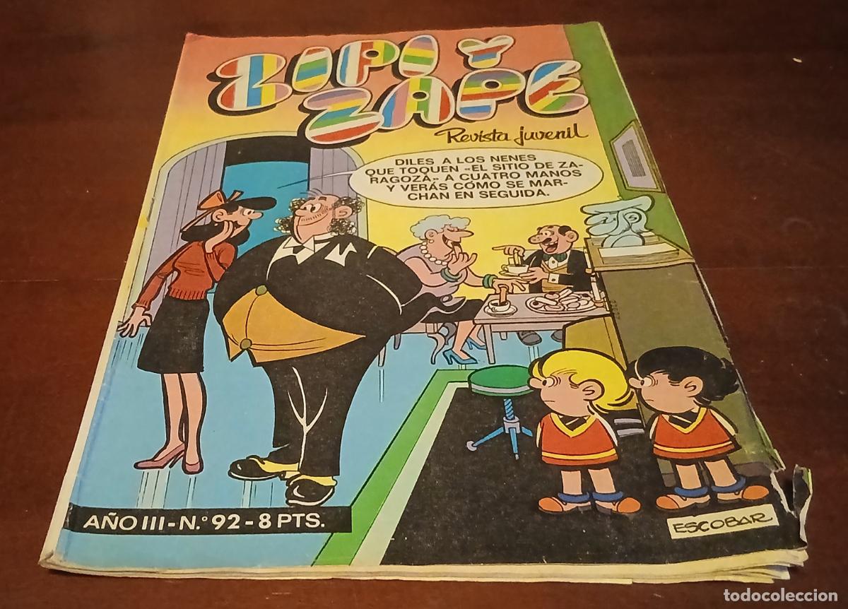 Tebeos: ZIPI Y ZAPE - N&ordm; 92 - REVISTA JUVENIL - BRUGUERA