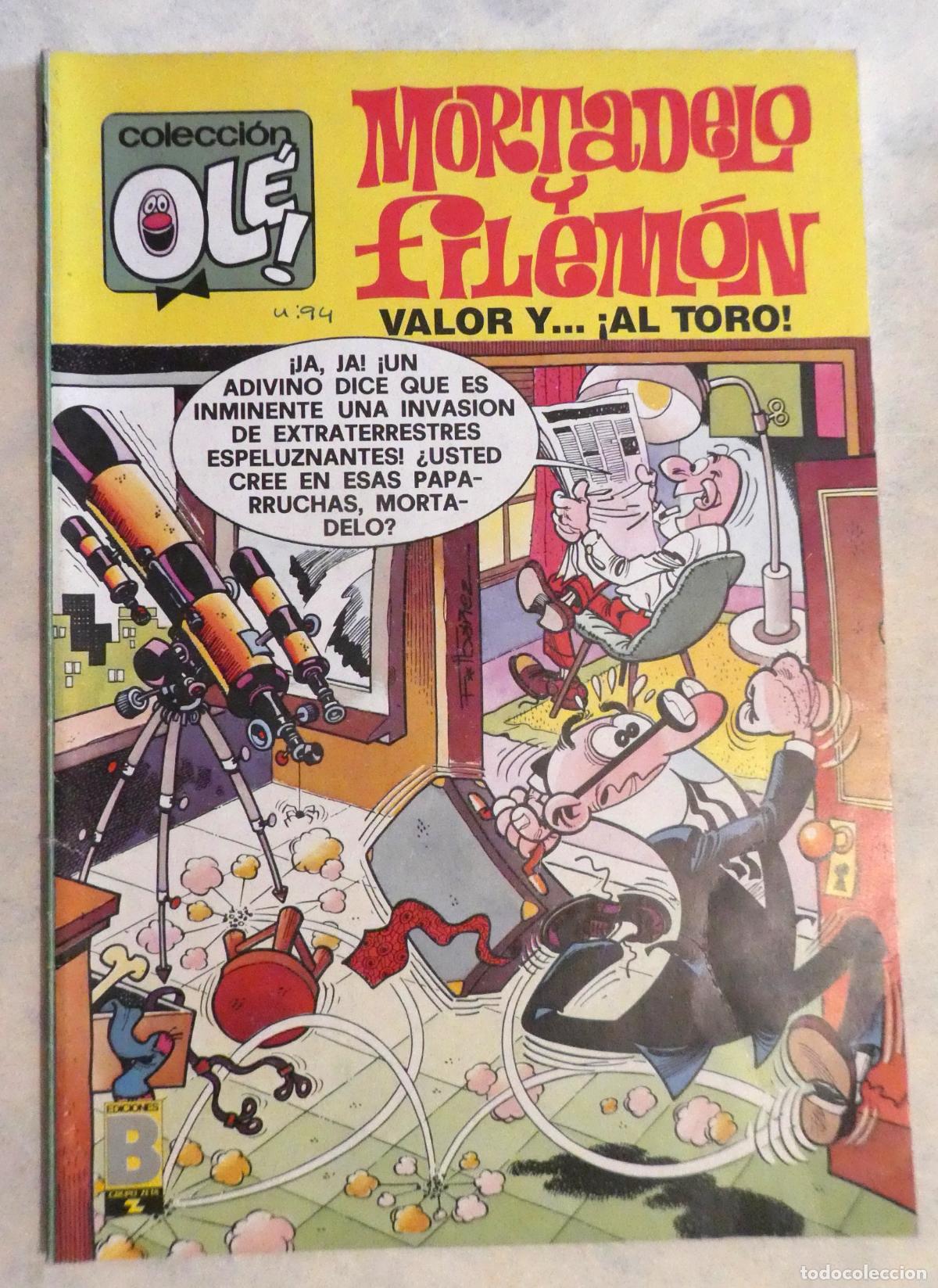 Tebeos: MORTADELO Y FILEMON VALOR Y... AL TORO, 1&ordf; edicion 1988