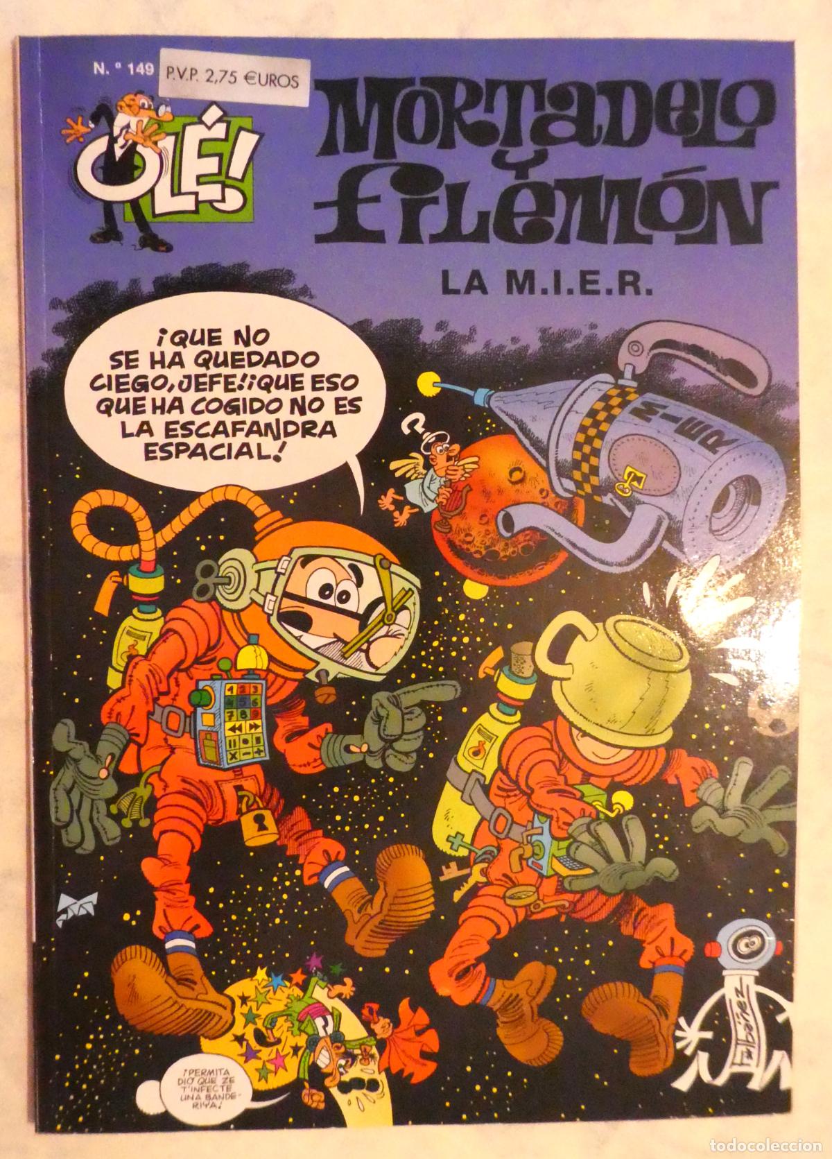 Tebeos: Mortadelo y Filem&oacute;n LA M.I.E.R. N&ordm; 149 , 1&ordf; edicion 1999