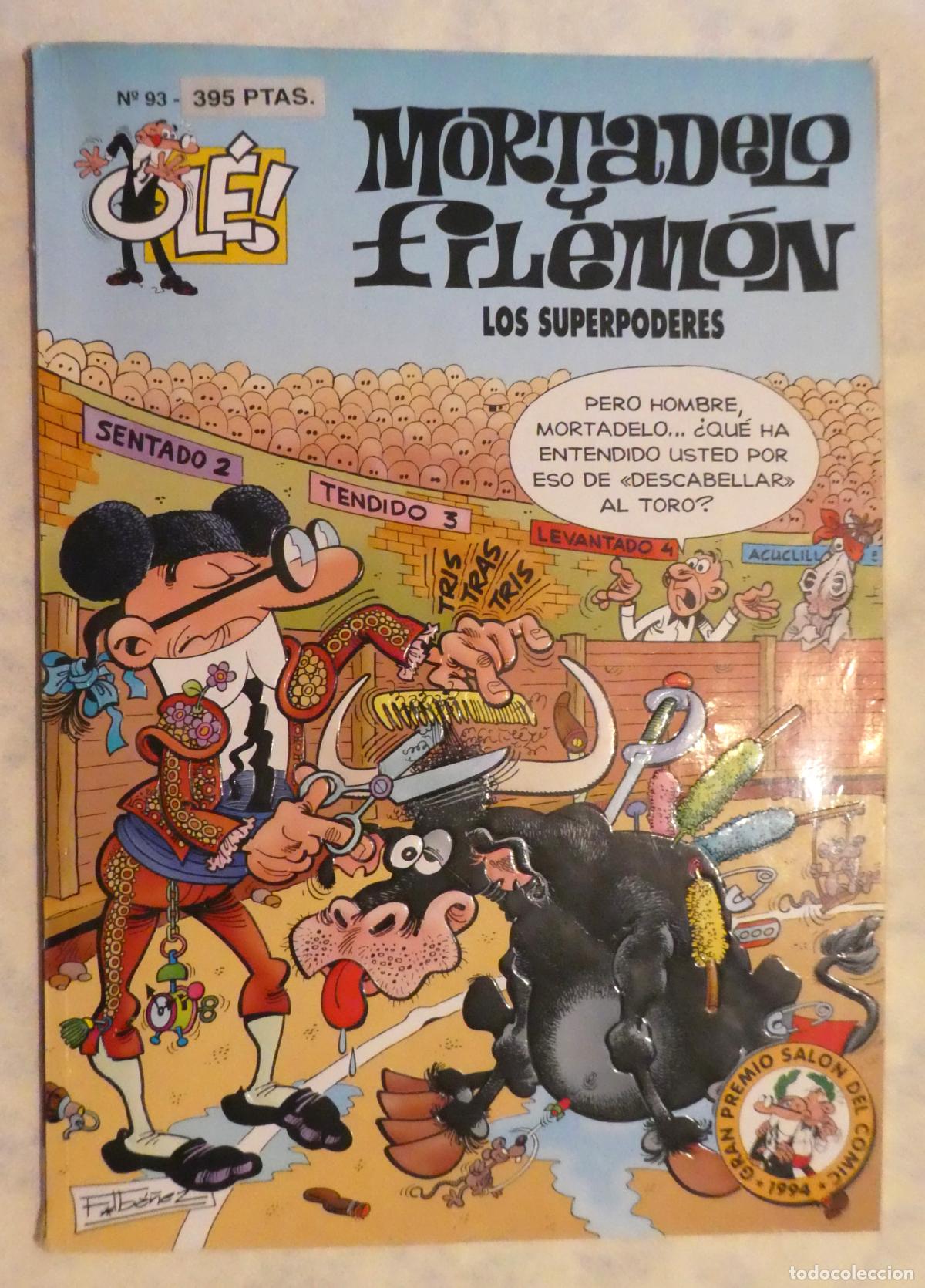 Tebeos: Mortadelo y Filem&oacute;n LOS SUPERPODERES N&ordm; 93 , 1&ordf; edicion 1994
