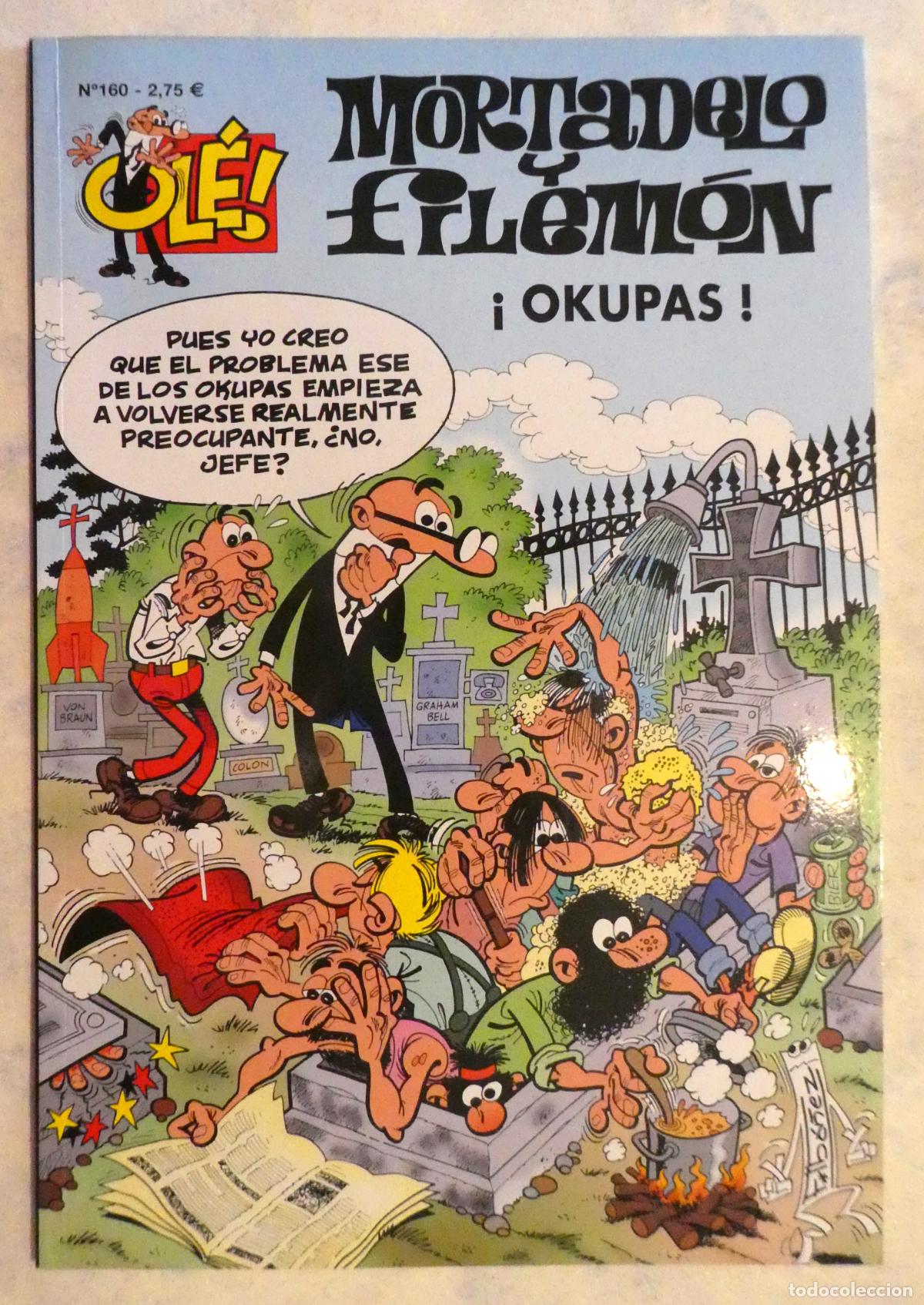 Tebeos: Mortadelo y Filem&oacute;n OKUPAS N&ordm; 160 , 1&ordf; edicion 2002