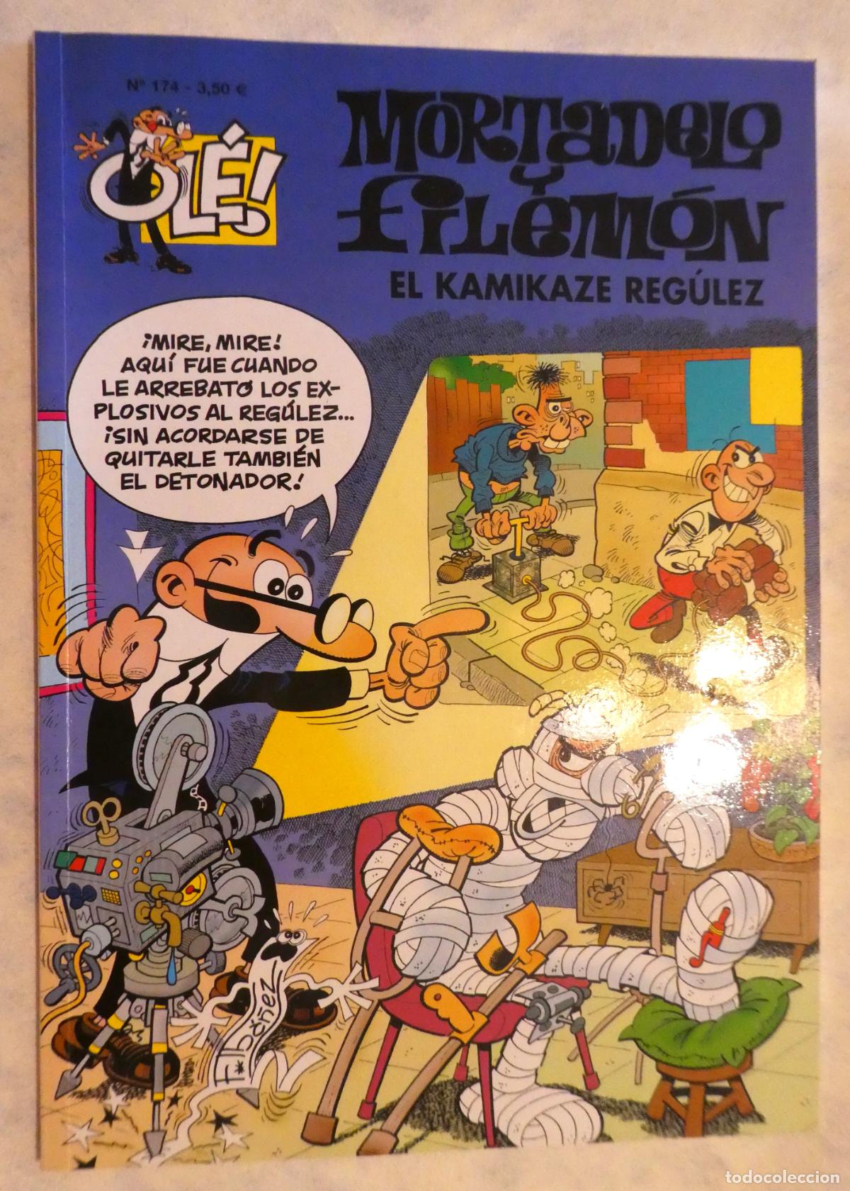 Tebeos: Mortadelo y Filem&oacute;n EL KAMIKAZE REGULEZ N&ordm; 174 , 1&ordf; edicion 2006