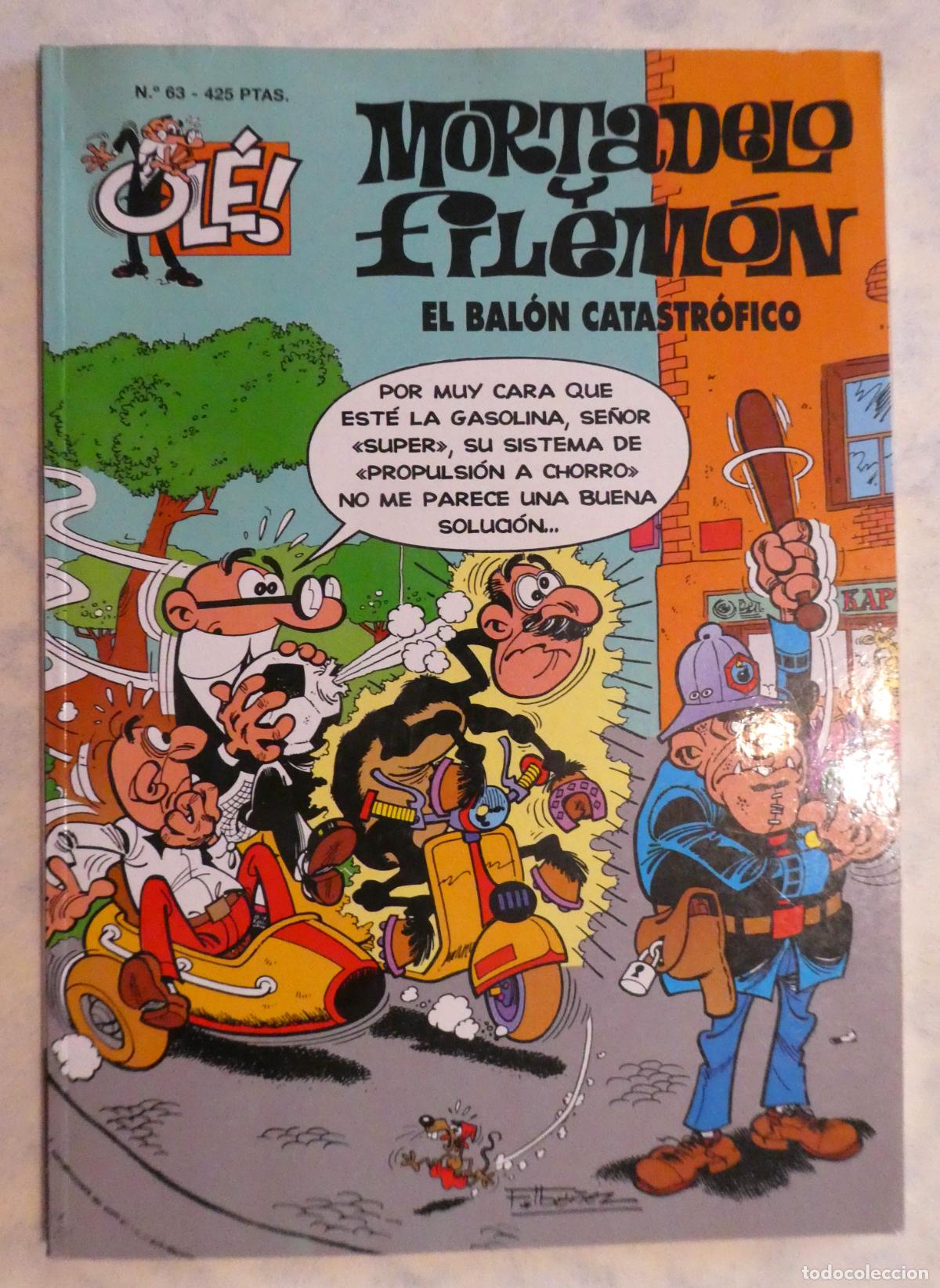 Tebeos: Mortadelo y Filem&oacute;n EL BALON CATASTROFICO N&ordm; 63 , 3&ordf; edicion 1999