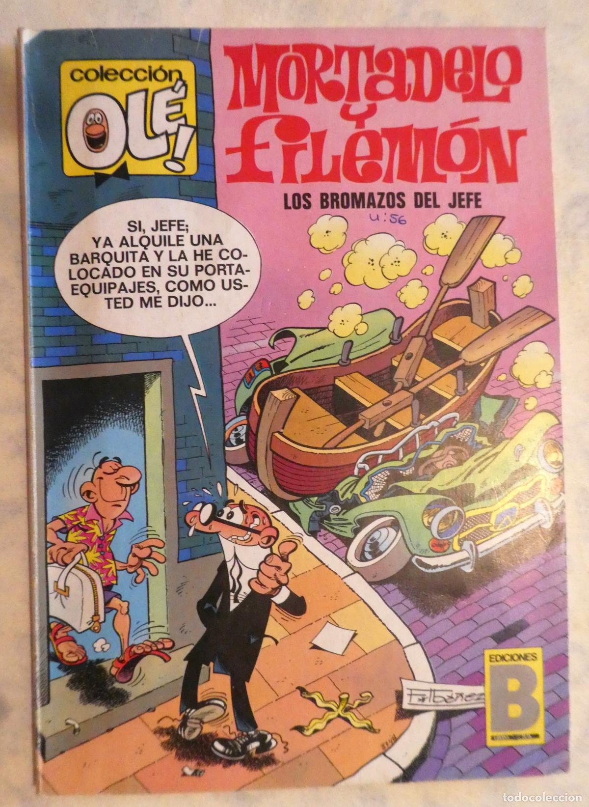 Tebeos: Mortadelo y Filem&oacute;n LOS BROMAZOS DEL JEFE , 5&ordf; edicion 1987