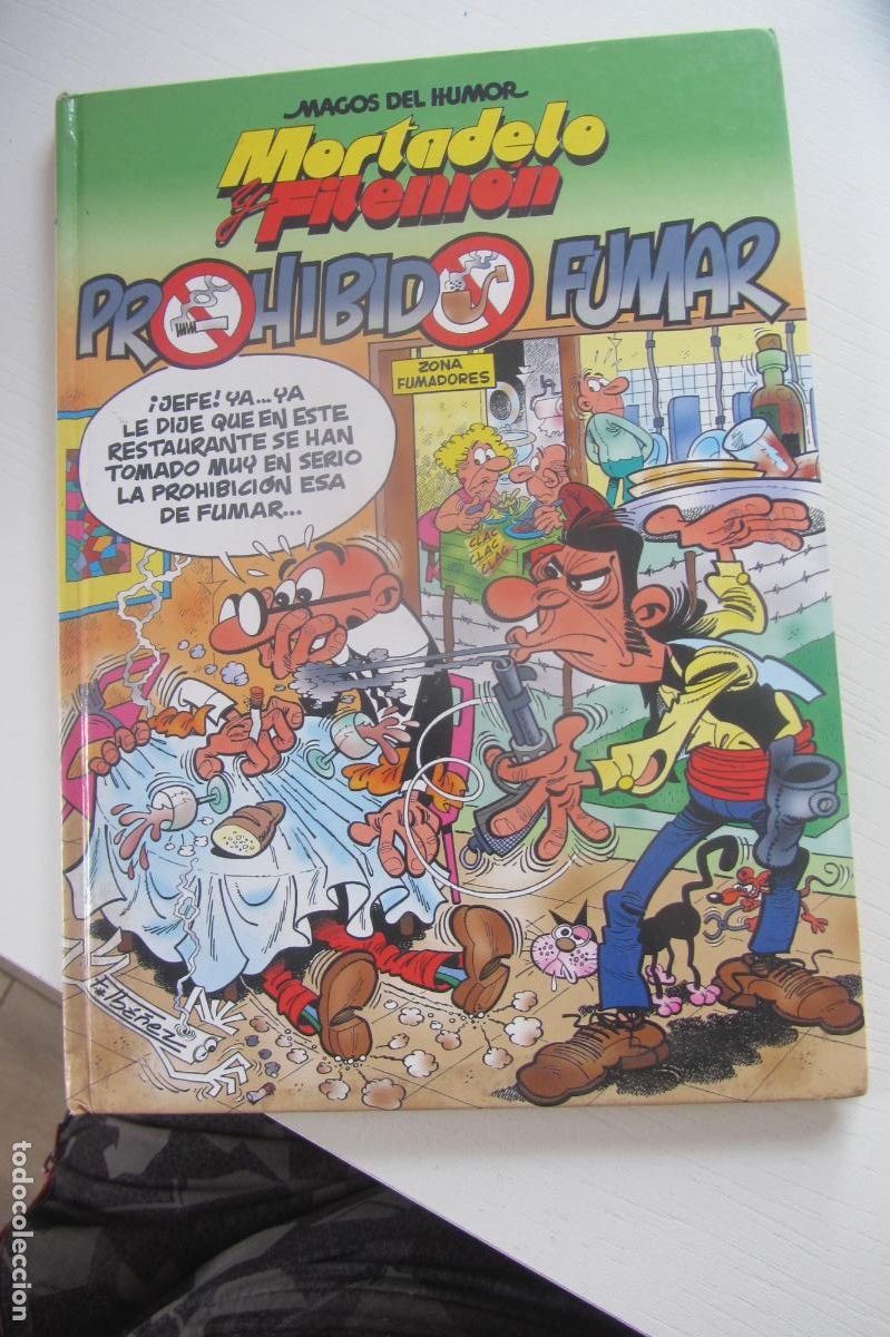 Tebeos: MAGOS DEL HUMOR N&ordm; 105. MORTADELO Y FILEMON PROHIBIDO FUMAR. EDICIONES B arx357