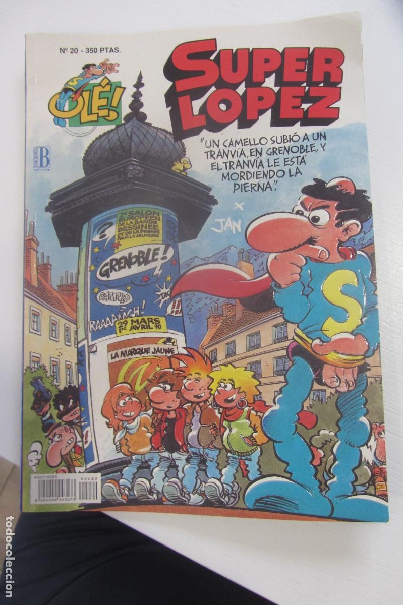 Tebeos: OLE : SUPER LOPEZ N&ordm; 20 : UN CAMELLO SUBIO A UN TRANVIA... : 2&ordf; EDICION : PORTADA EN RELIEVE ARX125