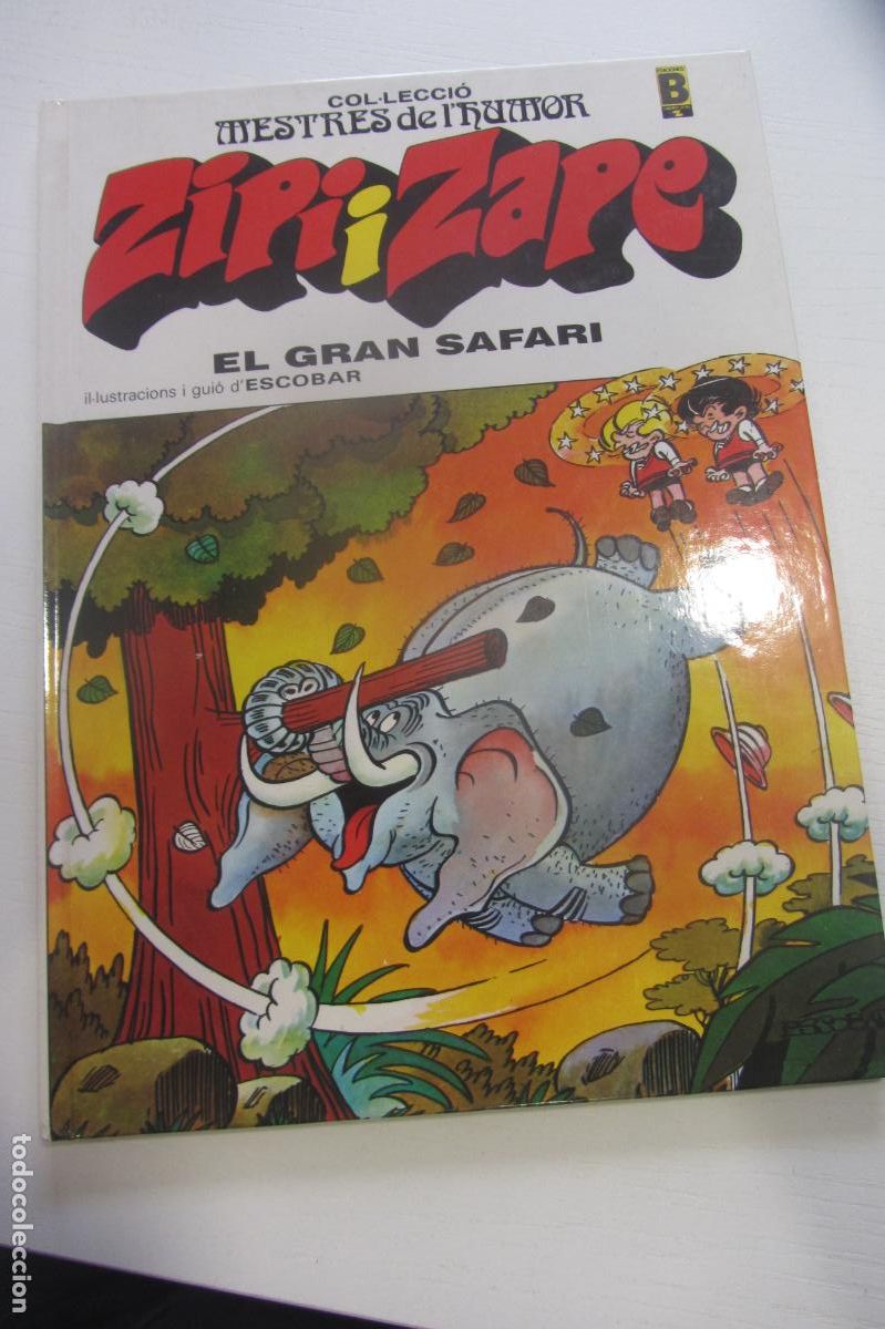 Tebeos: ZIPI I ZAPE - MESTRES DEL HUMOR 8 - EL GRAN SAFARI - ESCOBAR - CARTONE BRUGUERA EN CATALA ARX125