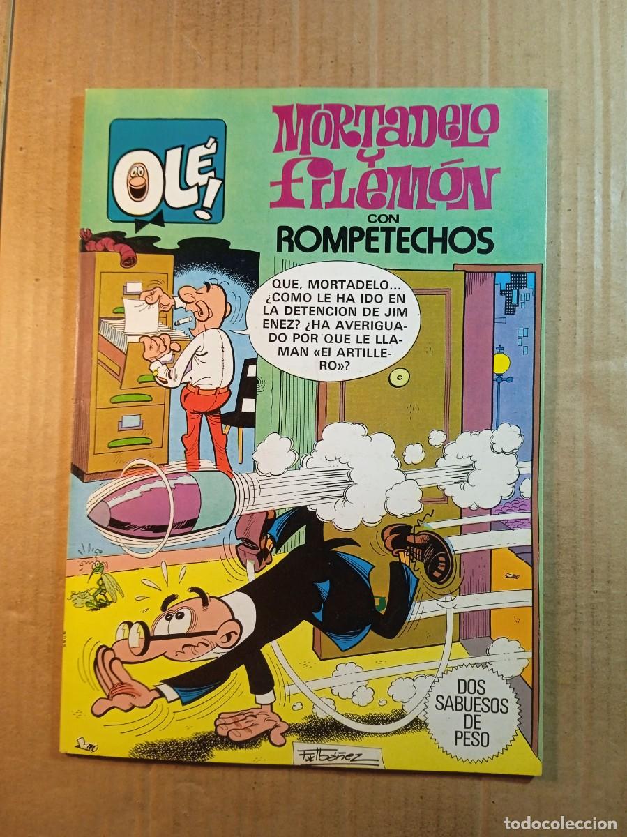 BDs: TEBEO DE OLE MORTADELO Y FILEMON CON ROMPETECHOS EN DOS SABUESOS DE PESO A&Ntilde;O 1992 N&ordm; 250