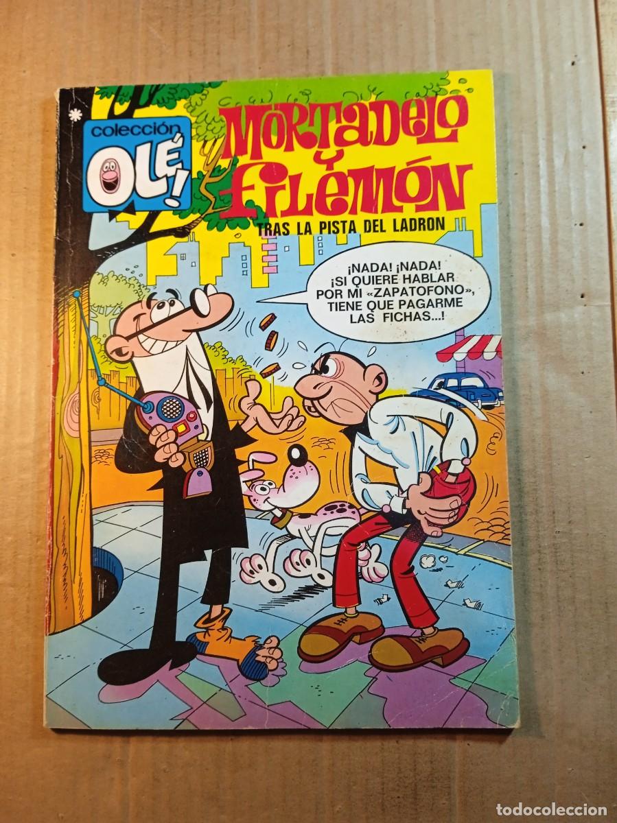 Tebeos: TEBEO DE OLE MORTADELO Y FILEMON EN TRAS LA PISTA DEL LADRON DEL A&Ntilde;O 1978 N&ordm; 71