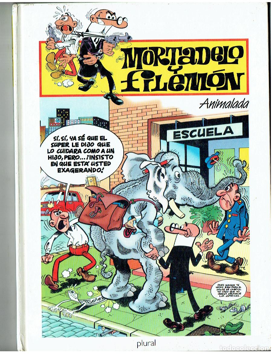 Tebeos: MORTADELO Y FILEM&Oacute;N. ANIMALADA. EDICI&Oacute;N PLURAL 2000. (B/A11. RUM)