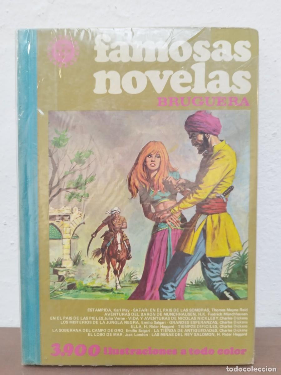 Livros de Banda Desenhada: C&Oacute;MIC FAMOSAS NOVELAS VOL. XII - TOMO ILUSTRADO EDITORIAL BRUGUERA (VERNE, SALGARI, MAY)