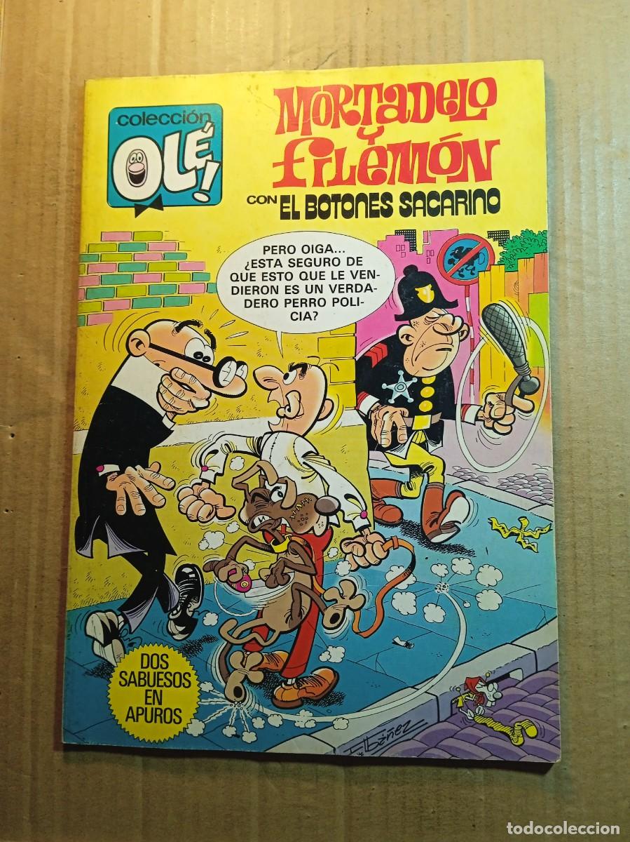 Tebeos: TEBEO DE OLE MORTADELO Y FILEMON CON EL BOTONES SACARINO EN DOS SABUESOS EN APUROS A&Ntilde;O 1981 N&ordm; 222