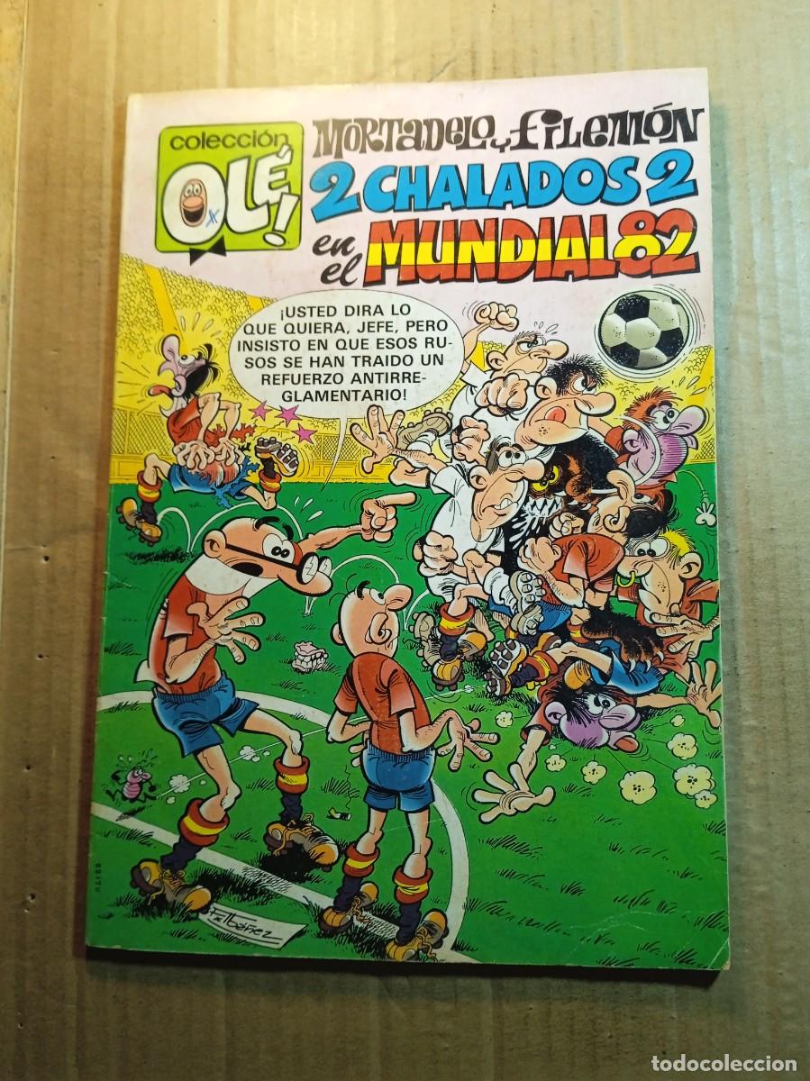 Tebeos: TEBEO DE OLE MORTADELO Y FILEMON EN 2 CHALADOS 2 EN EL MUNDIAL 82 DEL A&Ntilde;O 1982 N&ordm; 242