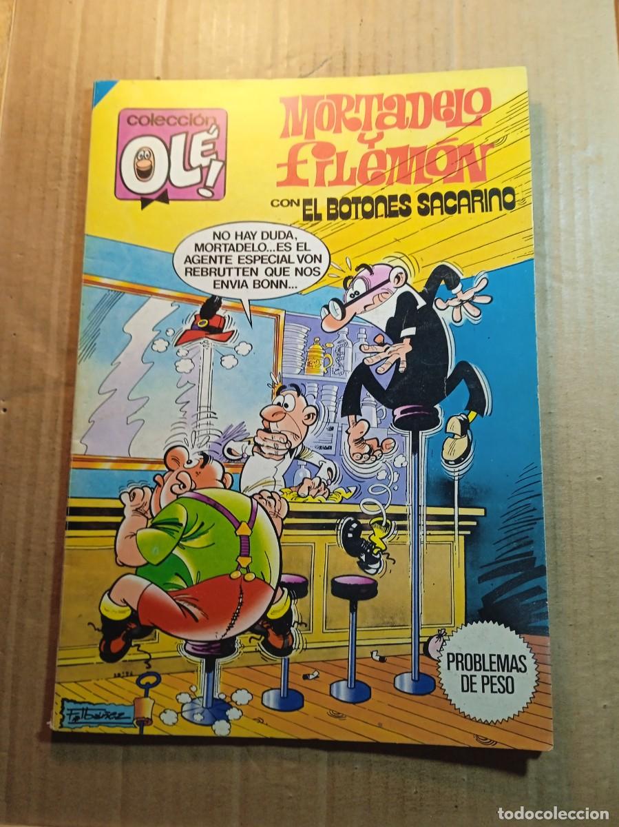 BDs: TEBEO DE OLE MORTADELO Y FILEMON CON EL BOTONES SACARINO EN PROBLEMAS DE PESO DEL A&Ntilde;O 1984 N&ordm; 294
