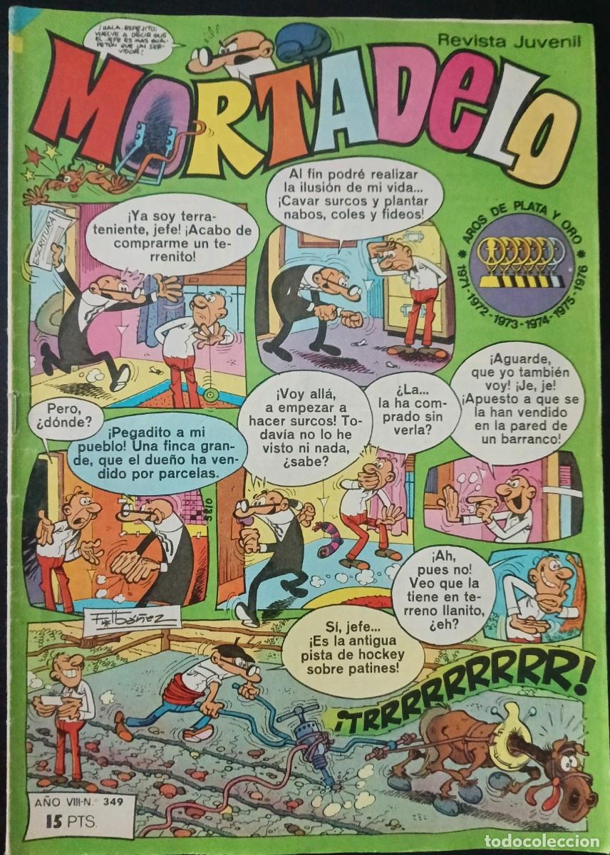Tebeos: MORTADELO SEMANAL-BRUGUERA- N&ordm; 349 -1 -AGOSTO-1977-CORSARIO DE H.-COMANCHE-BUENO-DIF&Iacute;CIL-VEA-1803