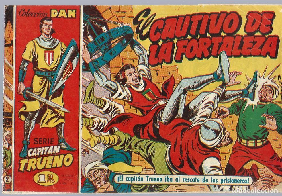 Comics: EL CAPITAN TRUENO N&ordm; 2 EL CAUTIVO DE LA FORTALEZA, BRUGUERA 1956, ORIGINAL DE 1,50 PTAS, BUEN ESTADO