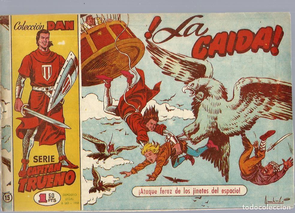 Livros de Banda Desenhada: EL CAPITAN TRUENO N&ordm; 15 ORLA AMARILLA, LA CAIDA, BRUGUERA 1956, ORIGINAL DE 1,50 PTAS, BUEN ESTADO
