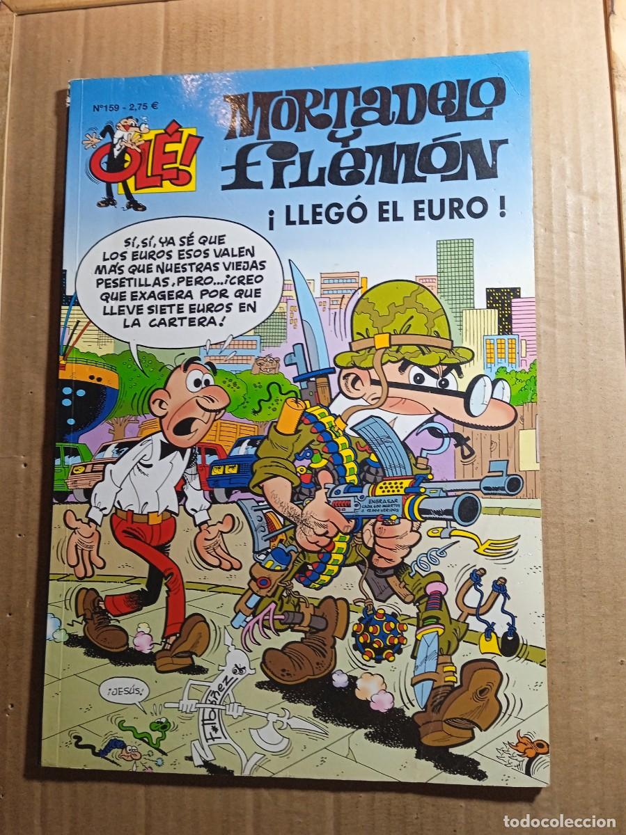 Tebeos: TEBEO DE OLE MORTADELO Y FILEMON EN LLEGO EL EURO DEL A&Ntilde;O 2002 N&ordm; 159
