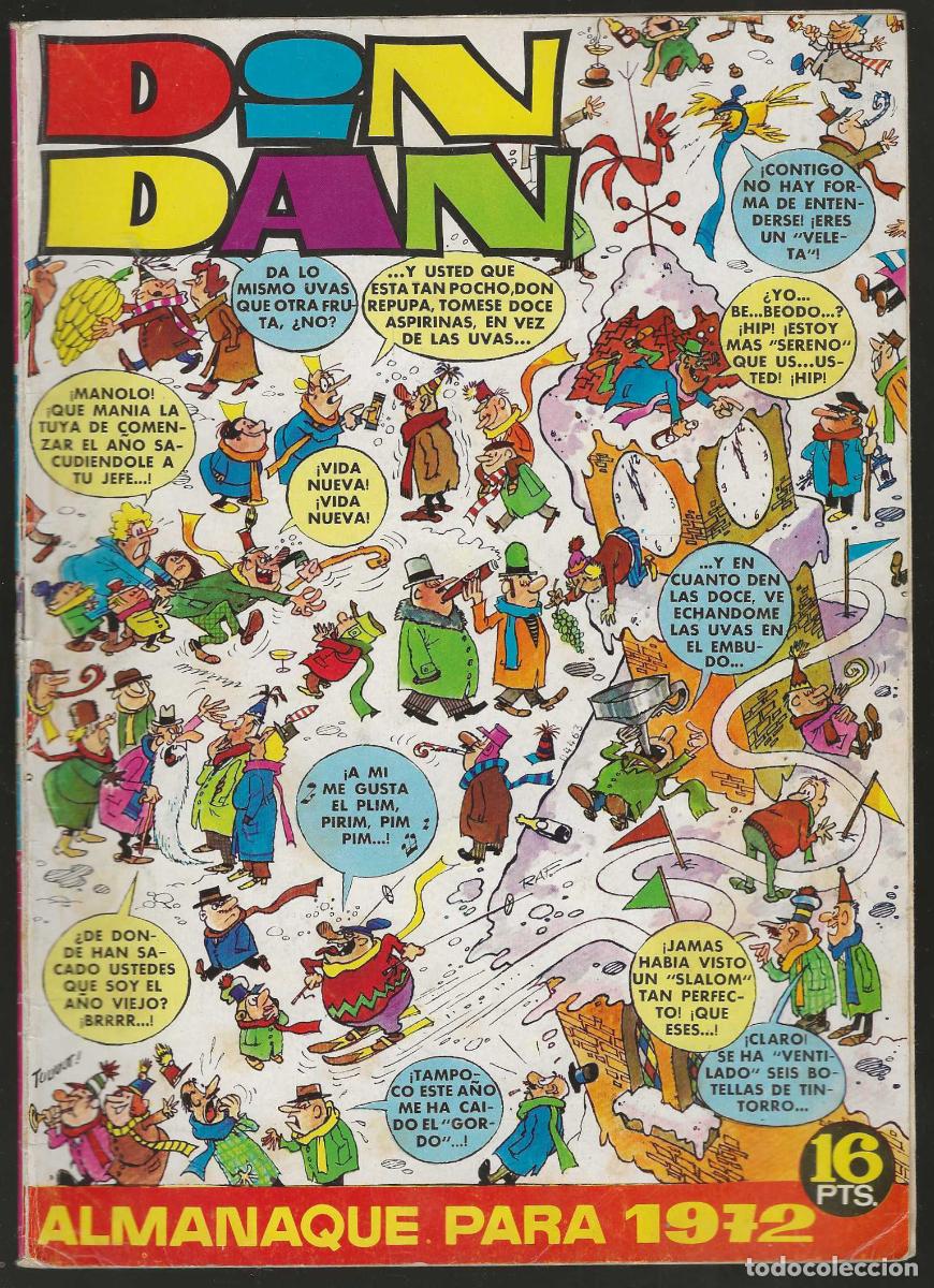 Tebeos: DIN DAN -- ALMANAQUE PARA 1972