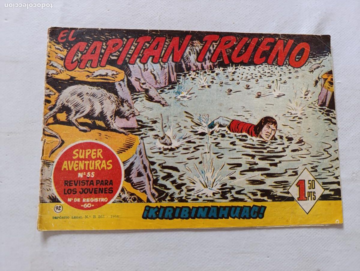 Tebeos: EL CAPITAN TRUENO N&ordm; 92 - BRUGUERA - ORIGINAL (HT)
