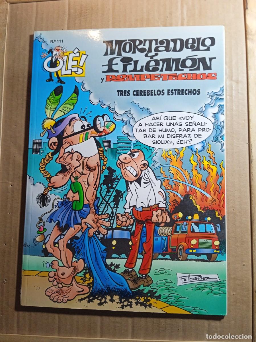 Livros de Banda Desenhada: TEBEO DE OLE MORTADELO Y FILEMON Y ROMPETECHOS EN TRES CEREBROS ESTRECHOS DEL A&Ntilde;O 1998 N&ordm; 111
