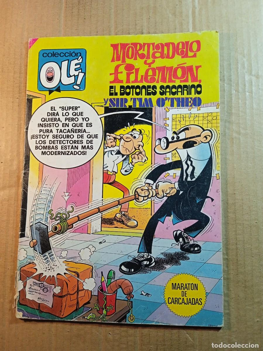 Comics: TEBEO DE OLE MORTADELO Y FILEMON EL BOTONES SACARINO Y SIR TIM O'THEO DEL A&Ntilde;O 1985 N&ordm; 186