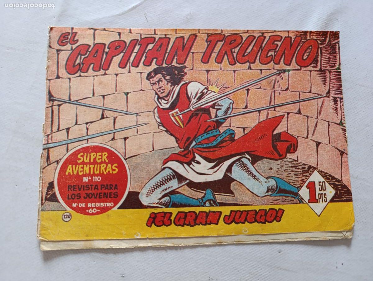 Tebeos: EL CAPITAN TRUENO N&ordm; 120 - BRUGUERA - ORIGINAL (HT)