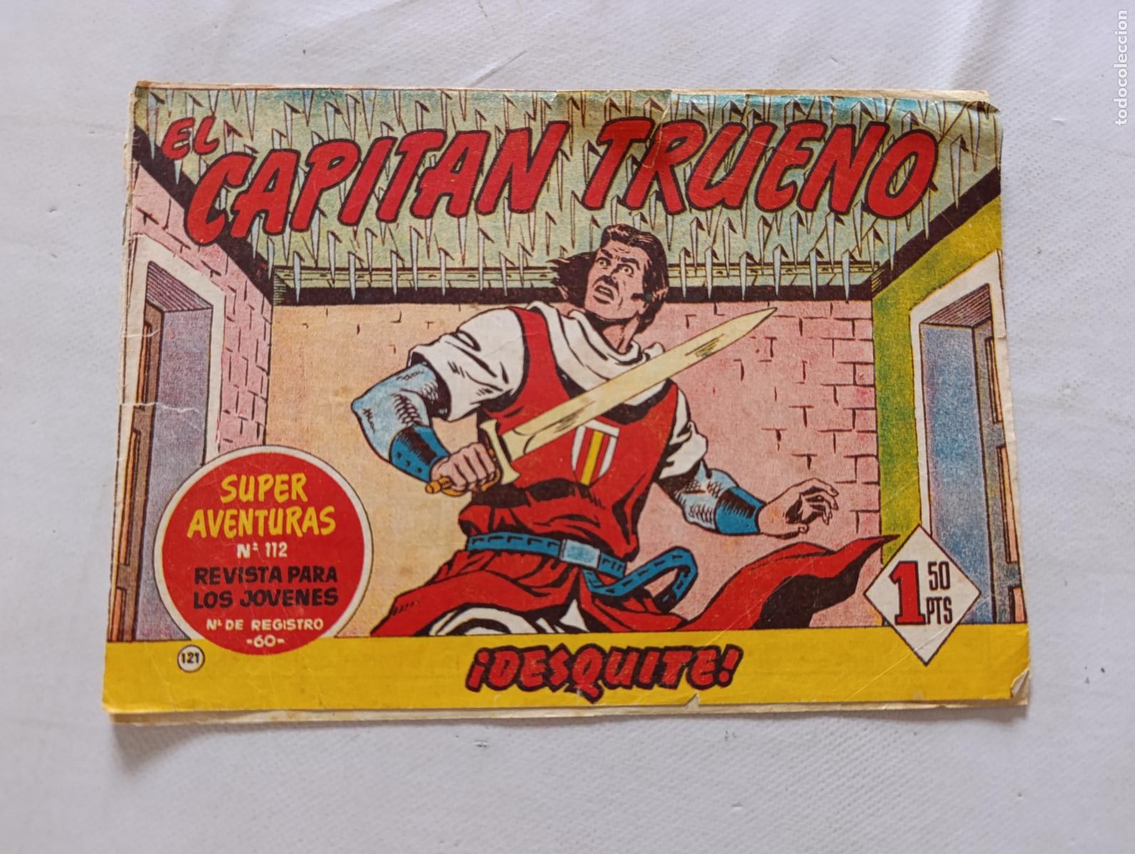 Tebeos: EL CAPITAN TRUENO N&ordm; 121 - BRUGUERA - ORIGINAL (HT)