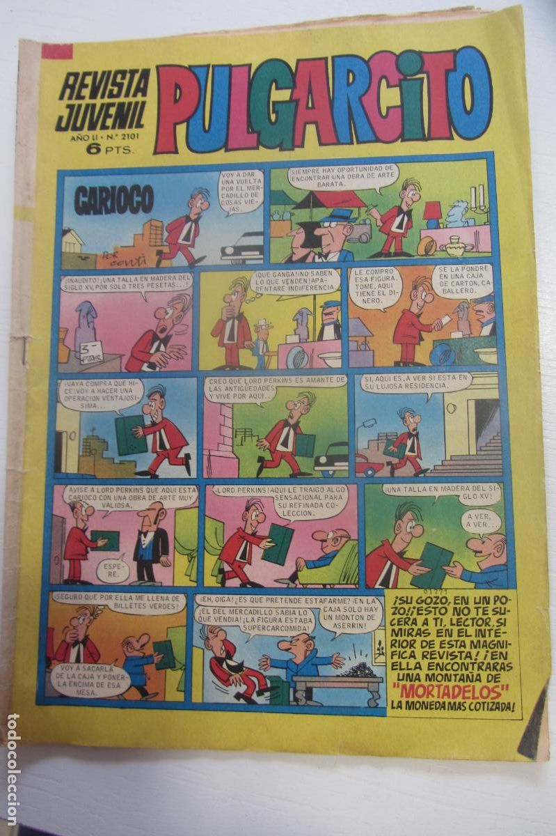 Tebeos: PULGARCITO, N&ordm; 2101. AVENTURA DEL SHERIFF KING / BRUGUERA, 1971 arx125
