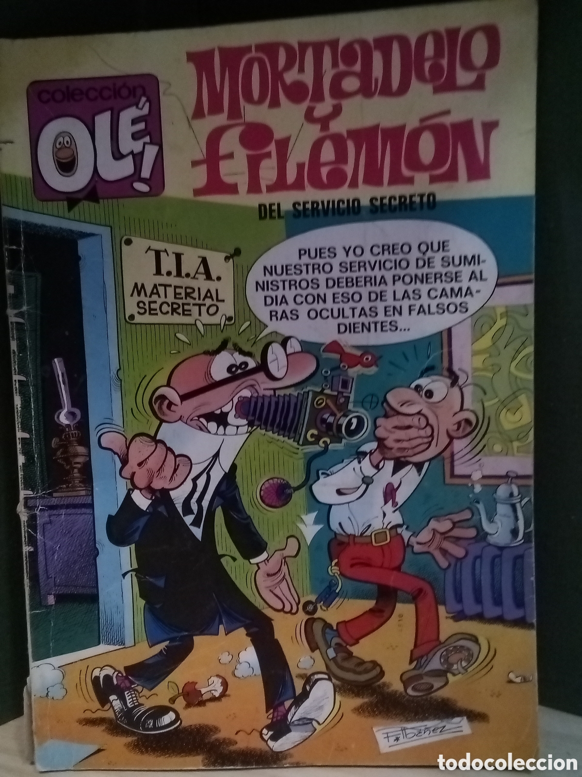 Tebeos: Burguera, Mortadelo y filem&oacute;n del servicio secreto, colecci&oacute;n ol&eacute;