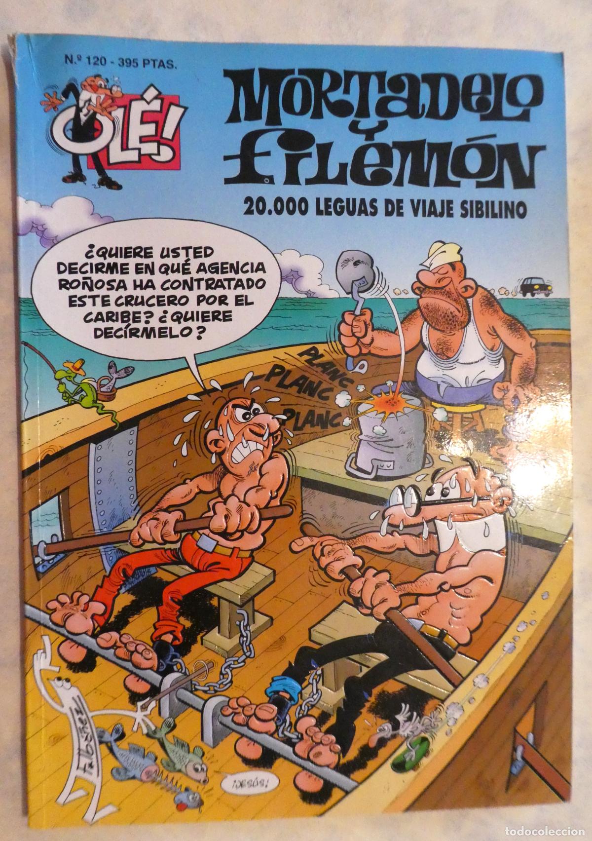 Tebeos: MORTADELO Y FILEM&Oacute;N 20.000 LEGUAS DE VIAJE SIBILINO. N.&ordm; 120, 1&ordf; edicion 1996