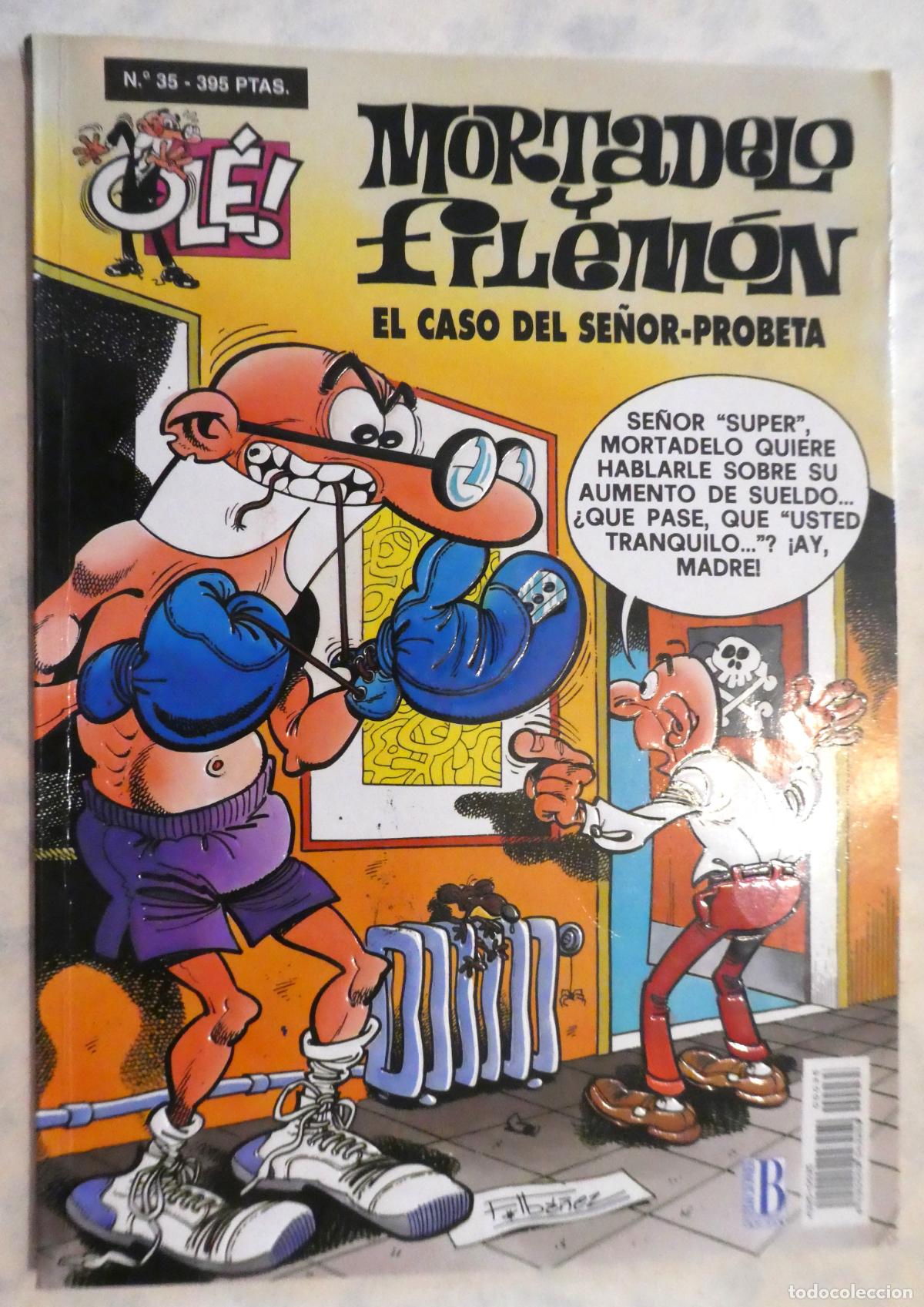 Tebeos: MORTADELO Y FILEM&Oacute;N El caso del se&ntilde;or-probeta N&ordm; 35, 2&ordf; edicion 1998
