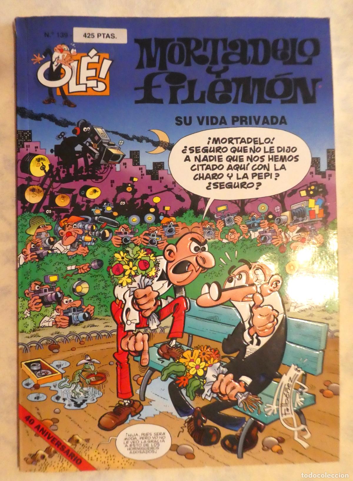 Tebeos: MORTADELO Y FILEM&Oacute;N SU VIDA PRIVADA N&ordm; 139, 1&ordf; edicion 1998