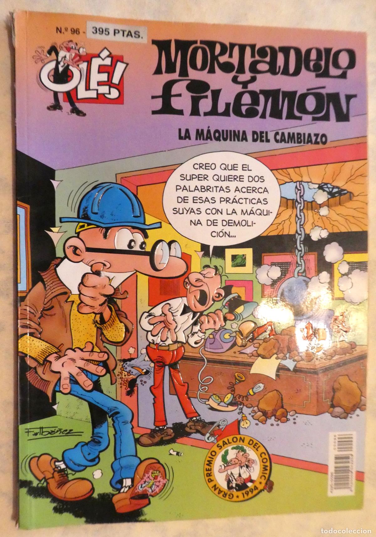 Tebeos: MORTADELO Y FILEM&Oacute;N La m&aacute;quina del cambiazo N&ordm; 96, 1&ordf; edicion 1995