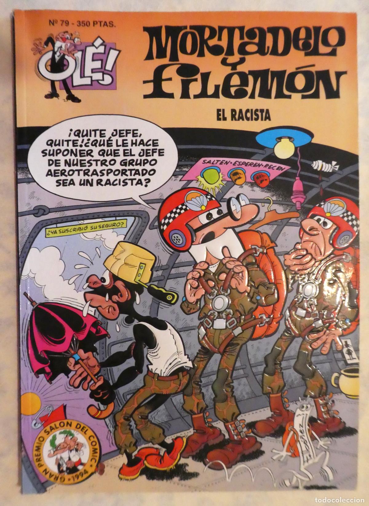 Tebeos: MORTADELO Y FILEM&Oacute;N EL RACISTA N&ordm; 79, 1&ordf; edicion 1994