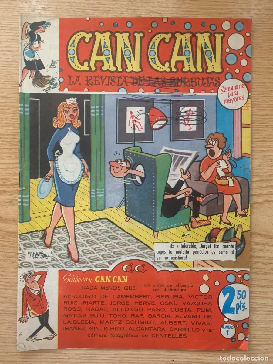 Tebeos: Can Can n&ordm; 1: La Revista de las Burbujas - 1958