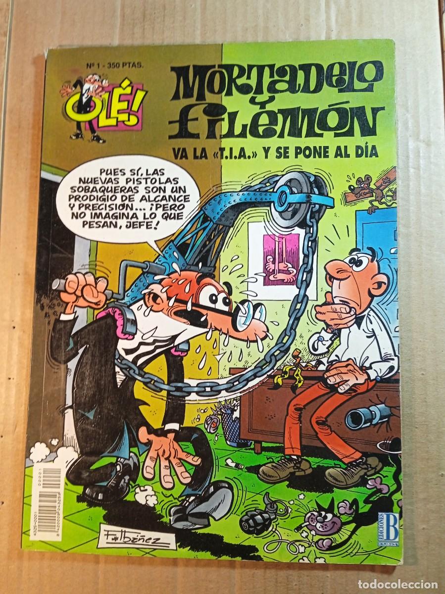 Livros de Banda Desenhada: TEBEO DE OLE MORTADELO Y FILEMON EN VA LA T.I.A. Y SE PONE AL DIA DEL A&Ntilde;O 1993 N&ordm; 1