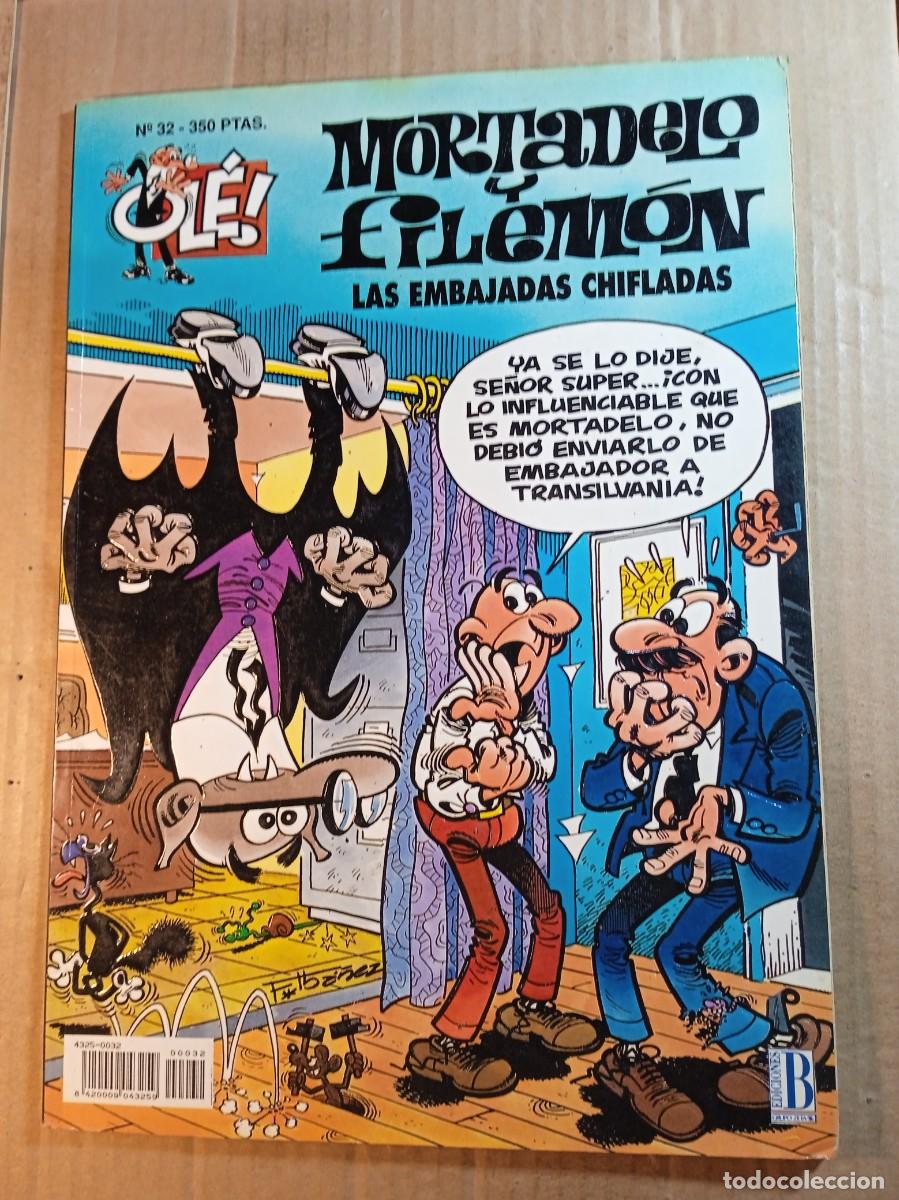 Comics: TEBEO DE OLE MORTADELO Y FILEMON EN LAS EMBAJADAS CHIFLADAS DEL A&Ntilde;O 1993 N&ordm; 32