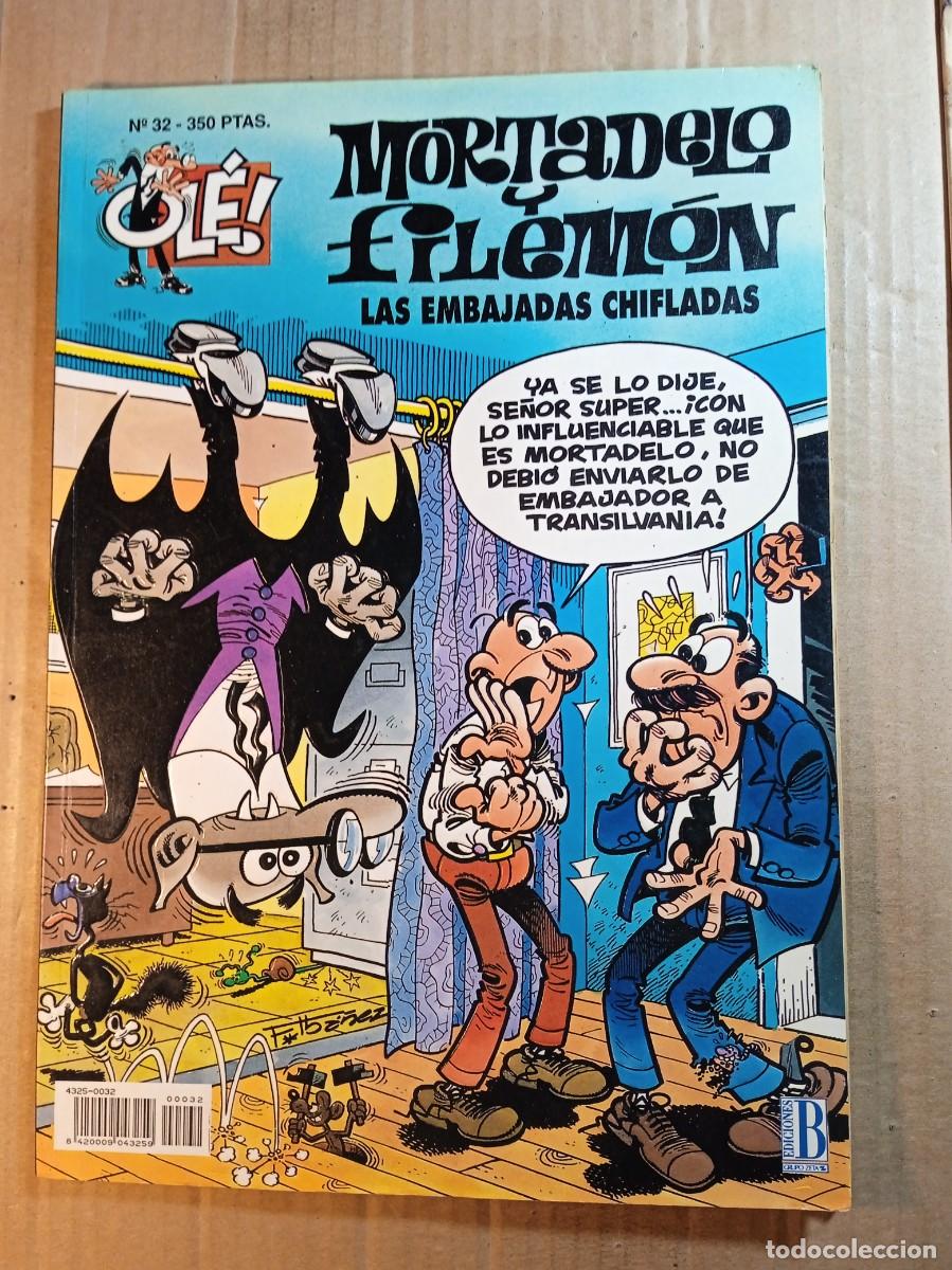 Livros de Banda Desenhada: TEBEO DE OLE MORTADELO Y FILEMON EN LAS EMBAJADAS CHIFLADAS DEL A&Ntilde;O 1993 N&ordm; 32