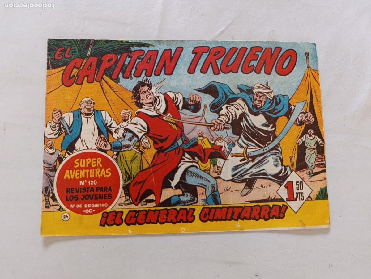Tebeos: EL CAPITAN TRUENO N&ordm; 124 - BRUGUERA - ORIGINAL (HT)