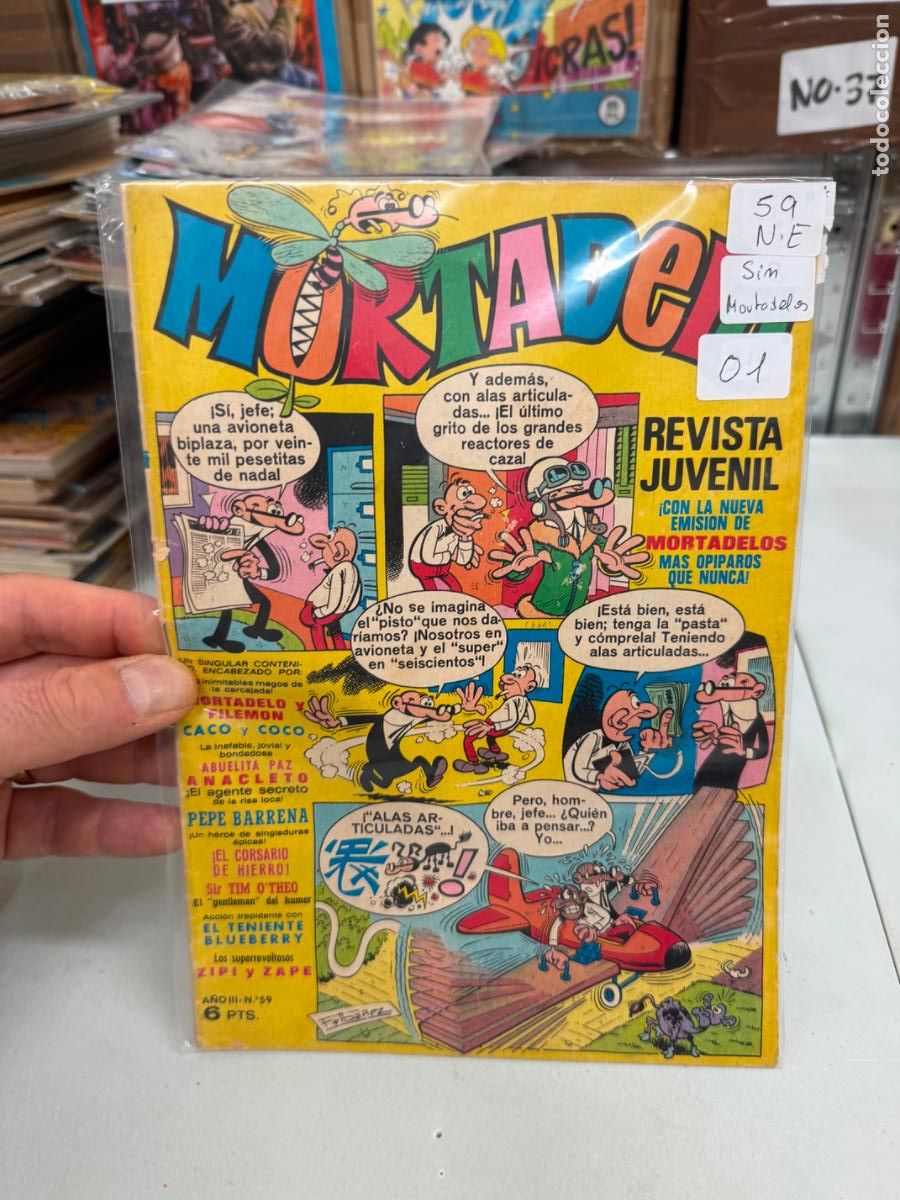 Tebeos: mortadelo editorial bruguera numero 59 mortadelos recortados