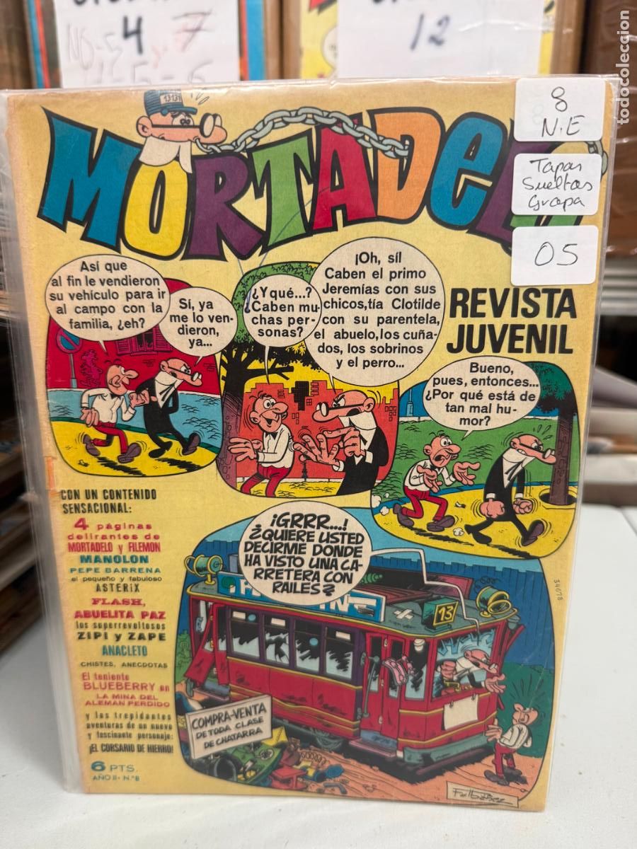 Tebeos: MORTADELO EDITORIAL BRUGUERA NUMERO 8 TAPAS SUELTAS DE LA GRAPA