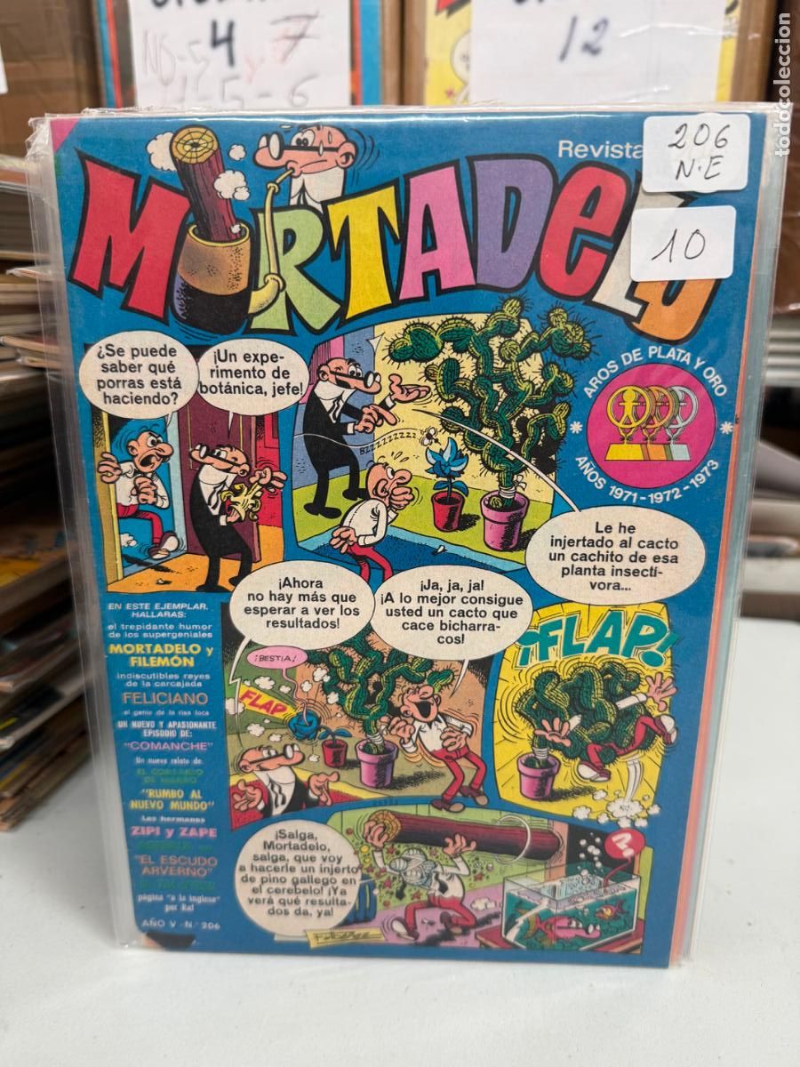 Tebeos: MORTADELO EDITORIAL BRUGUERA NUMERO 206