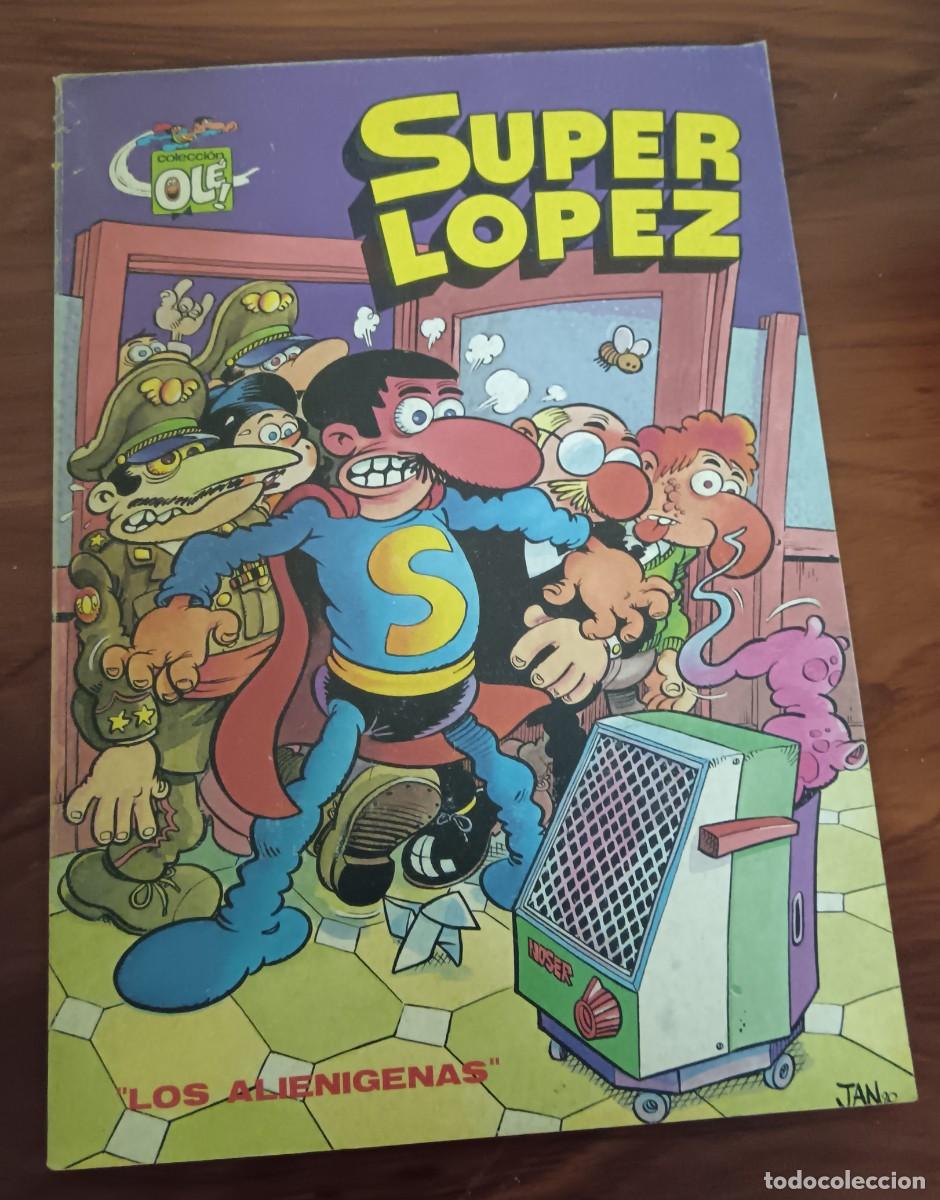 Tebeos: SUPER L&Oacute;PEZ LOS ALIEN&Iacute;GENAS COLECCI&Oacute;N OL&Eacute; N&ordm; 4 EDITORIAL BRUGUERA A&Ntilde;O 1981