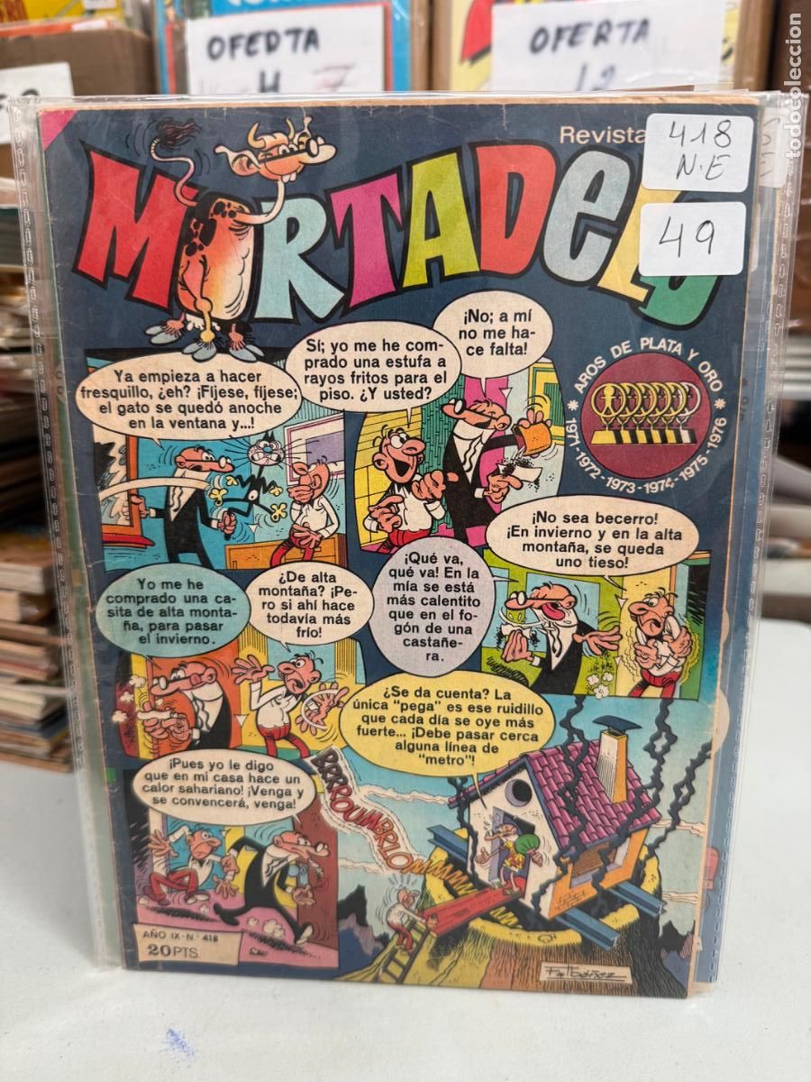 Tebeos: MORTADELO EDITORIAL BRUGUERA NUMERO 418